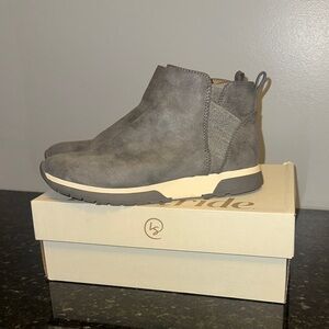 Gray Ankle Boots